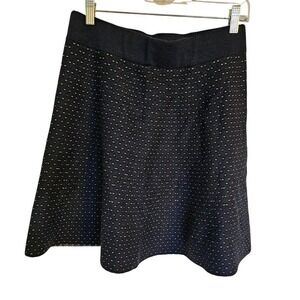 Ann Taylor Skirt Size Medium Black‎ Knit knee length